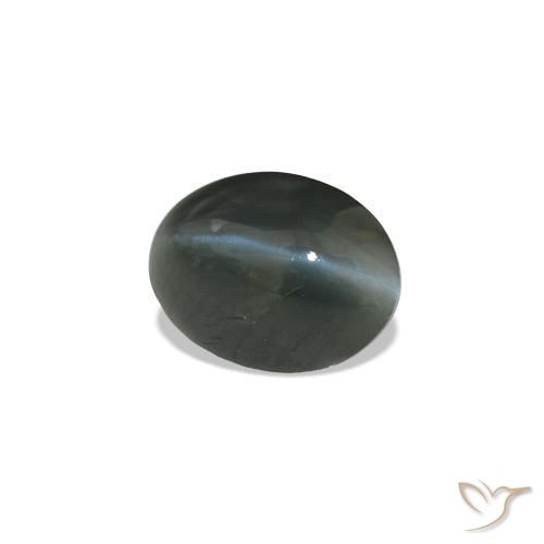 Cat's Eye Alexandrite Aço cinza Natural 0.96ct, oval, Opaco