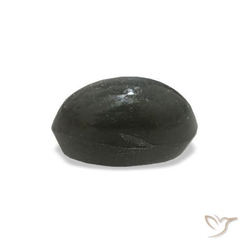 Cat's eye alexandrite cinza natural 0,45ct, corte oval, opaco
