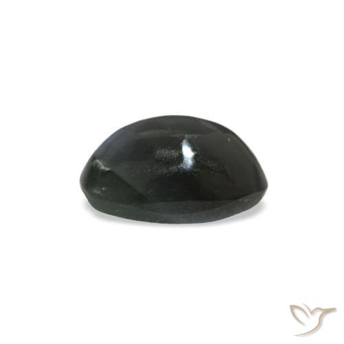 Cat's eye alexandrite cinza natural 0,43ct, corte oval, opaco
