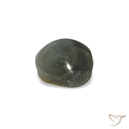 Cat's eye alexandrite cinza natural 0,85ct, corte redondo, opaco