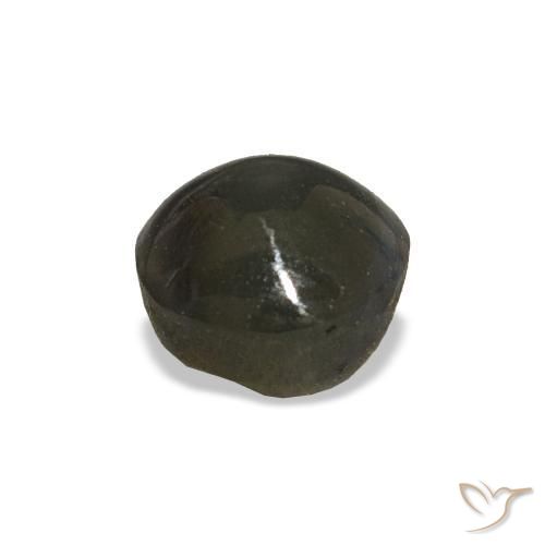Cat's eye alexandrite cinza natural 1,92ct, corte redondo, opaco