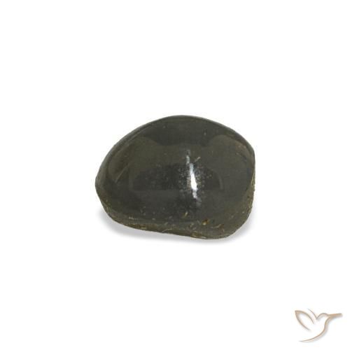 Cat's eye alexandrite cinza natural 0,80ct, corte oval, opaco