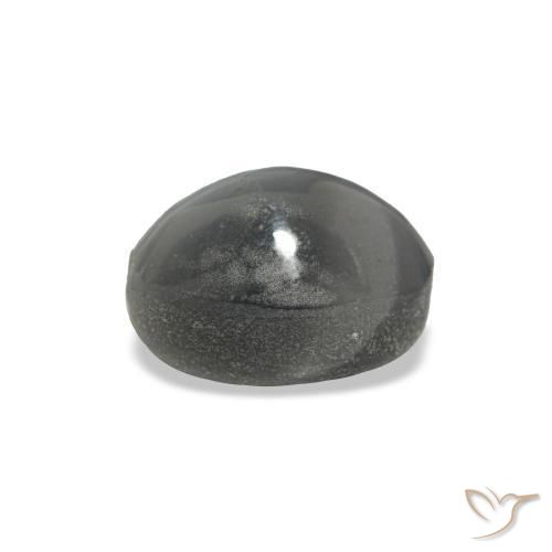 Cat's eye alexandrite cinza natural 1,03ct, corte oval, opaco