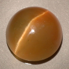 Cat's eye apatite amarelo natural 3,62ct, transparente, transparente/translúcido