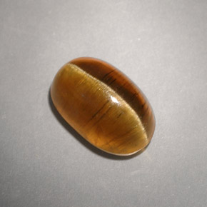Cat's eye apatite amarelo natural 4,93ct, transparente, transparente/translúcido