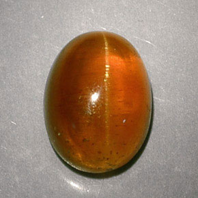 Apatita Olho de Gato Laranja Natural 3.04ct, Corte Oval, Translúcido
