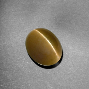 Cat's eye apatite verde natural 5,72ct, transparente, transparente/translúcido
