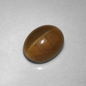 Cat's eye apatite amarelo natural 2,85ct, transparente, transparente/translúcido