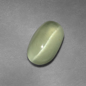 Cat's eye apatite verde natural 1,64ct, transparente, transparente/translúcido