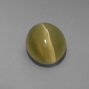 Cat's eye apatite verde natural 4,80ct, transparente, transparente/translúcido