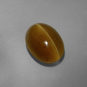 Cat's eye apatite amarelo natural 8,32ct, transparente, transparente/translúcido