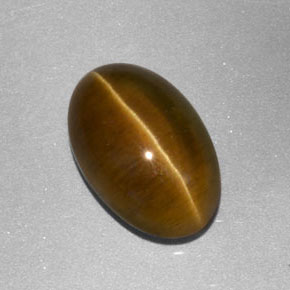 Cat's eye apatite amarelo natural 3,86ct, transparente, transparente/translúcido