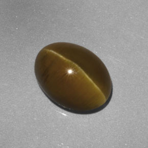 Cat's eye apatite amarelo natural 3,52ct, transparente, transparente/translúcido