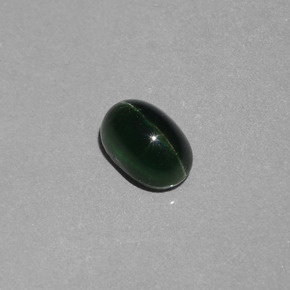 Apatita Olho de Gato Verde floresta Natural 2.58ct, Corte Oval, Translúcido