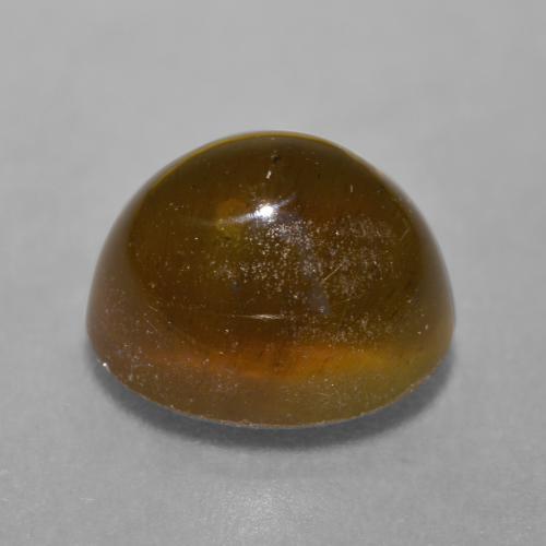 Cat's eye apatite marrom natural 7,22ct, corte oval, translúcido