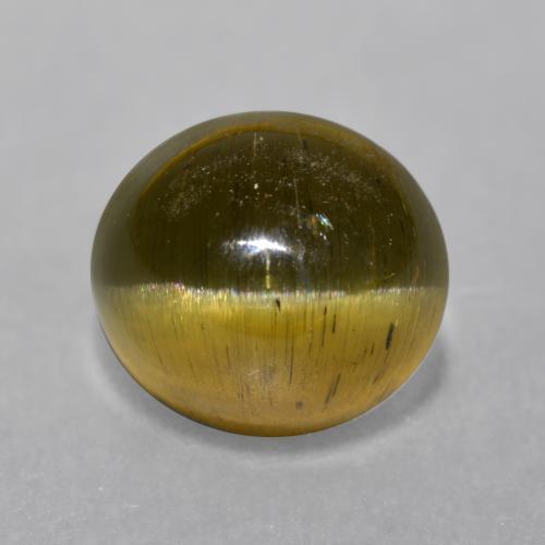 Apatita Olho de Gato Castanho médio Natural 3.97ct, Corte Oval, Translúcido