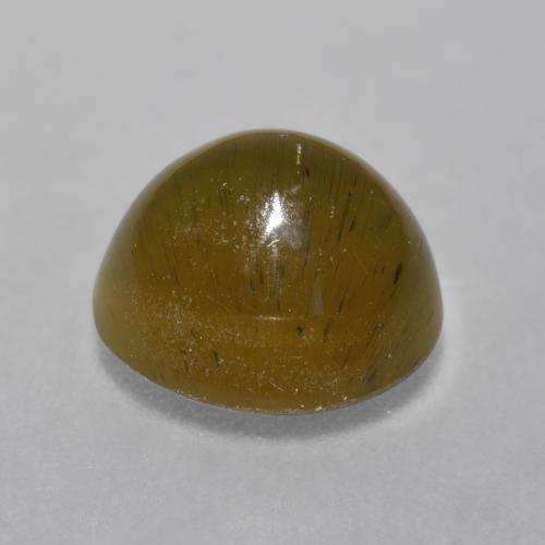 Apatita Olho de Gato Castanho médio Natural 3.97ct, Corte Oval, Translúcido