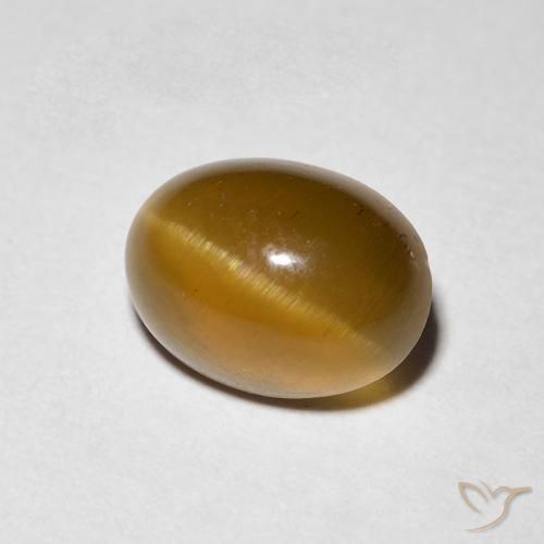 Apatita Olho de Gato Marrom Quente Natural 1.94ct, oval, Translúcido