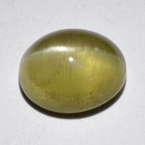 Apatita Olho de Gato Luz amarela Natural 1.97ct, Corte Oval, Translúcido