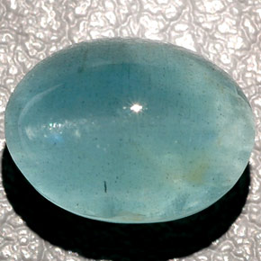 Olho de gato Água-marinha Azul verde Natural 15.56ct, Transparente, Transparente/Translúcido