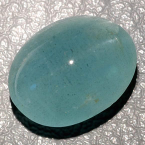 Cat's eye aquamarine verde natural 11,04ct, transparente, transparente/translúcido