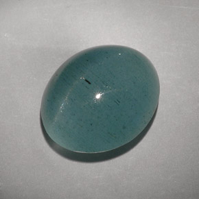 Cat's eye aquamarine verde natural 11,55ct, transparente, transparente/translúcido