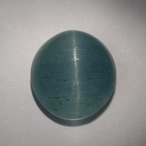 Olho de gato Água-marinha Azul verde Natural 25.88ct, Transparente, Transparente/Translúcido