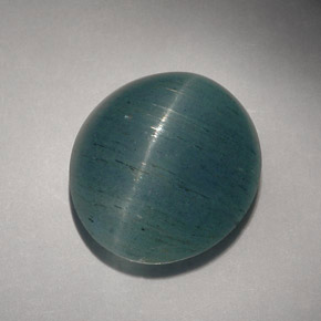 Olho de gato Água-marinha Azul verde Natural 25.88ct, Transparente, Transparente/Translúcido