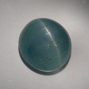 Olho de gato Água-marinha Azul verde Natural 25.88ct, Transparente, Transparente/Translúcido