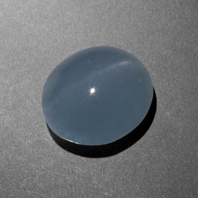 Cat's eye aquamarine verde natural 8,46ct, corte oval, translúcido