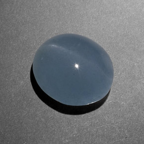 Cat's eye aquamarine verde natural 8,46ct, corte oval, translúcido