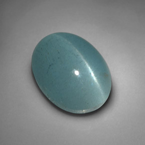Olho de gato Água-marinha Azul verde Natural 4.98ct, Transparente, Transparente/Translúcido