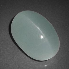 Olho de gato Água-marinha Azul claro Natural 11.84ct, Transparente, Transparente/Translúcido