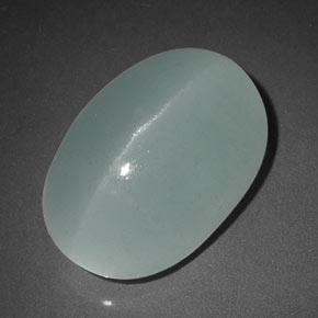 Olho de gato Água-marinha Azul claro Natural 11.84ct, Transparente, Transparente/Translúcido