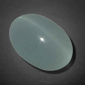 Cat's eye aquamarine verde natural 17,04ct, transparente, transparente/translúcido