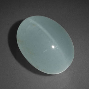 Olho de gato Água-marinha Azul verde Natural 6.35ct, Transparente, Transparente/Translúcido