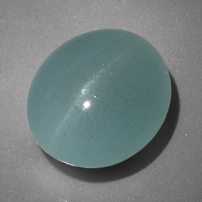Olho de gato Água-marinha Azul verde Natural 6.73ct, Transparente, Transparente/Translúcido