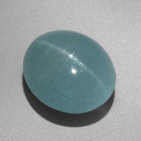 Olho de gato Água-marinha Azul verde Natural 8.31ct, Transparente, Transparente/Translúcido