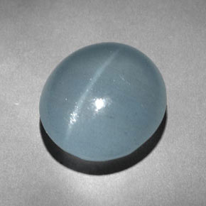 Olho de gato Água-marinha Azul verde Natural 9.45ct, Transparente, Transparente/Translúcido