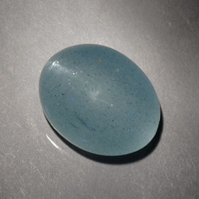 Olho de gato Água-marinha Azul verde Natural 8.14ct, Corte Oval, Translúcido