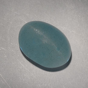 Cat's eye aquamarine verde natural 6,60ct, corte oval, translúcido