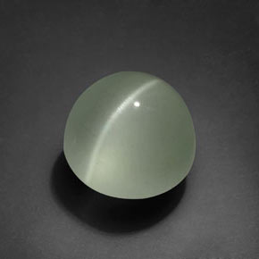 Olho de gato água-marinha Azul verde Natural 8.61ct, Redondo, Transparente