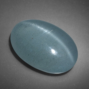 Olho de gato Água-marinha Azul esverdeado Natural 11.78ct, Corte Oval, Translúcido