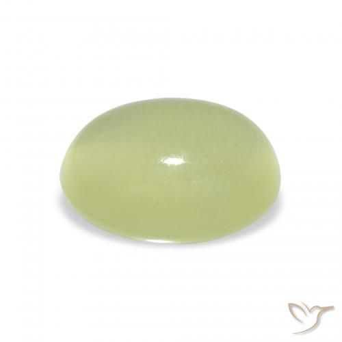 Berilo olho de gato Verde Pêra Claro Natural 2.85ct, oval, Translúcido