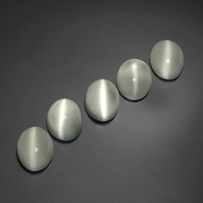 Pedras preciosas de cat's eye moonstone branco natural de  ct, transparente, transparente/translúcido