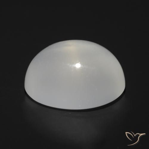 Pedra da Lua Olho de Gato Branco Natural 1.51ct, oval, Transparente