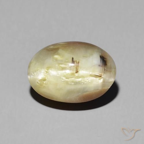 2.72ct Natural Marrom dourado Opala Olho de Gato, oval, Translúcido