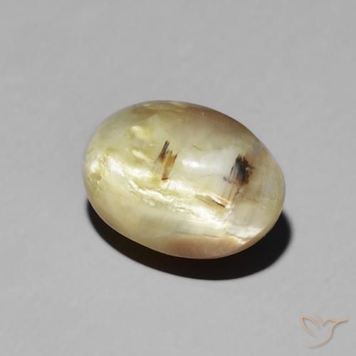 Opala Olho de Gato Marrom dourado Natural 2.72ct, oval, Translúcido