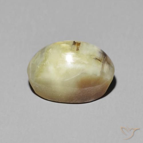 Opala Olho de Gato Marrom dourado Natural 2.72ct, oval, Translúcido