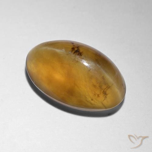 Opala Olho de Gato Marrom dourado Natural 1.91ct, oval, Translúcido